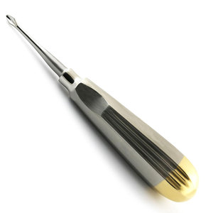 Élévateurs dentaires professionnels légers à manche doré de qualité supérieure pour implants, composites et obturations radicales - Product Image 1