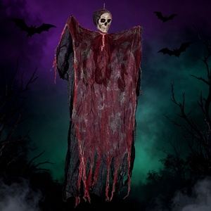 Décorations de fantômes suspendus pour Halloween Squelettes effrayants et sanglants Fantôme volant pour maison hantée Décoration intérieure extérieure pour Halloween - Product Image 2