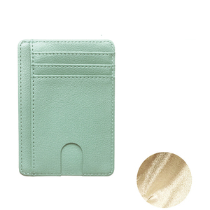 Hombre monederos ultrafino Mini <span class=keywords><strong>banco</strong></span> de negocios tarjetero cartera Simple negro Anti Rfid bloqueo tarjetas cubierta bolsa - Product Image 4