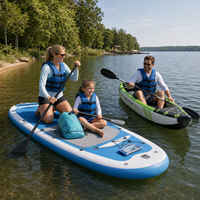 Planche à pagaie gonflable familiale en PVC écologique, portable pour lacs et rivières, kit de base pour débutants, vente en gros