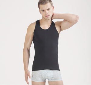 Camiseta de algodón 100 sin mangas para hombre, chaleco liso en blanco para Fitness, entrenamiento, venta al por mayor - Product Image 3