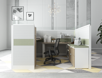 Table de bureau modulaire en forme de U avec panneau de confidentialité