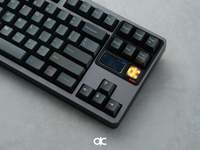 QK80 Mk2 Clavier mécanique en aluminium personnalisé jaune beurre enduit par pulvérisation-Type-C/Bluetooth5.0/2.4G Tri-Mode