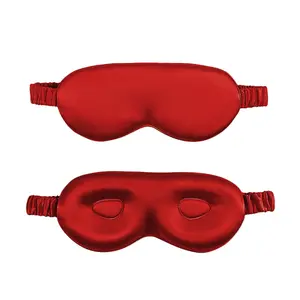 Maschera per occhi in seta sagomata 3D 19 mamme pura seta di gelso maschera per dormire 3D seta maschera per gli occhi di seta per dormire