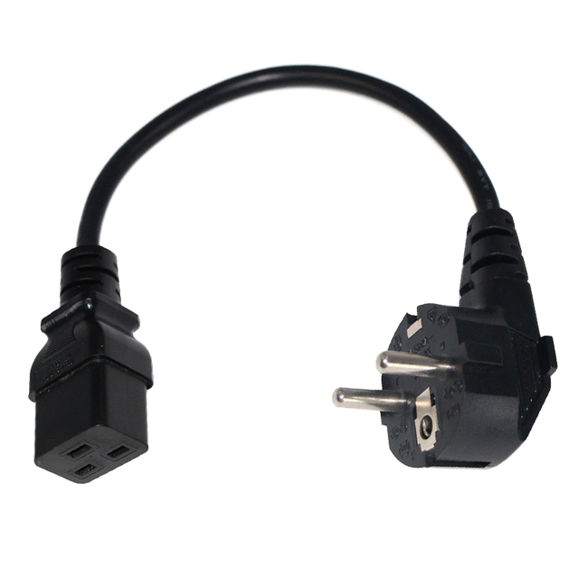 1.2m Black Color 16a 250v Nema to IEC Power Cord with C19 Connector H05VV-F 1.5mm/3c Wire Home Appliance