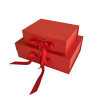 Boîte cadeau pliable en gros, type livre, avec fermeture magnétique, pour emballage de vêtements