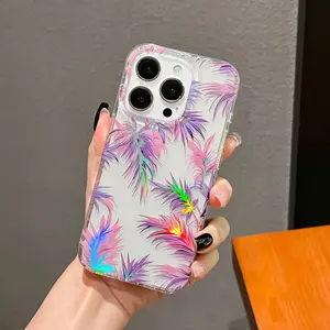 2023 For IPhone IMD Flower Case Soft Slim Protective Back Cover For IPhone 15 14 13 12 11 Phone Case IMD Print