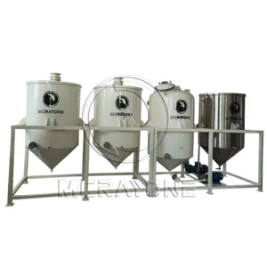 Small Scale Automatic Oil Processing Machine China Soybean & Olive Oil Refinery Equipment