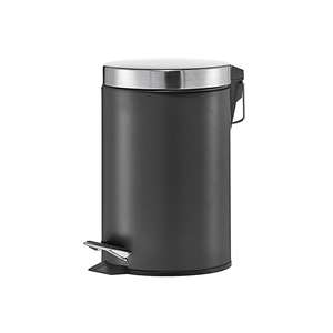 Zeller Present Treteimer Metall/Edelstahl matt 3 l 26cm Ø 17cm schwarz - Product Image 1