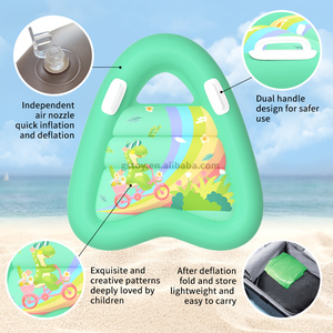 <span class=keywords><strong>Dinosaurio</strong></span> delfín niño inflable tabla de surf Bodyboard logotipo personalizado PVC estera flotante <span class=keywords><strong>piscina</strong></span> flotadores con asas para niños - Product Image 3