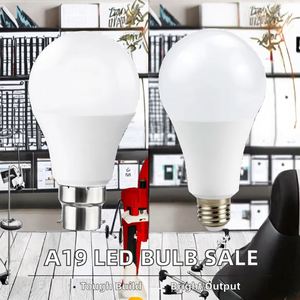 หลอดไฟ LED A19 ความสว่างสูง วัสดุอะลูมิเนียม ราคาแข่งขัน สำหรับใช้ในที่อยู่อาศัย ขั้ว E27 ใช้ไฟฟ้ากระแสสลับ - Product Image 2