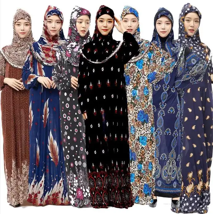 Pakaian Muslim Tradisional Abaya, Pakaian Muslim Muslim Warna Polos & Aksesoris, Mukena Israel