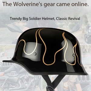 Demi-casques pour hommes et femmes, casques de moto et de <span class=keywords><strong>scooter</strong></span> de style allemand pour le cyclisme et la conduite, casques de sécurité - Product Image 5