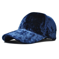 Nouvelle casquette de Baseball en velours doré unisexe automne et hiver mode décontracté chapeau à bord incurvé Hip Hop casquette Bob