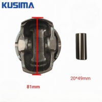 Pièces de moteur neuves d'usine, 4 pistons avec kit de segments pour Hyundai G4NC KIA 2.0 2.0l 2.0t Hybride, qualité OEM 23041-2E2000 Std 0.5