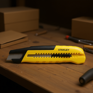 เครื่องตัดสแตนลีย์ขนาด 18 มม. พร้อมระบบตัดใบมีดในตัว รุ่นพื้นฐาน - Product Image 3