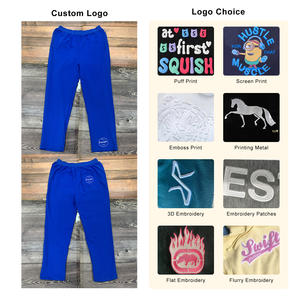 Pantalones de chándal holgados personalizados OEM para hombre, cintura media, respetuosos con el medio ambiente, a prueba de viento, antiarrugas, ropa informal de alta calidad, logotipo bordado francés - Product Image 2