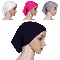 Gorras Hijab al por mayor fácil de usar Jersey algodón mujeres musulmanas debajo de la bufanda señora interior Undercap turbante gorra Hijab Cap