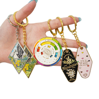 Porte-clés en métal personnalisé de luxe multicolores, alliage de zinc robuste, gravure au laser possible, cadeau, porte-clés anime pour la fête des pères