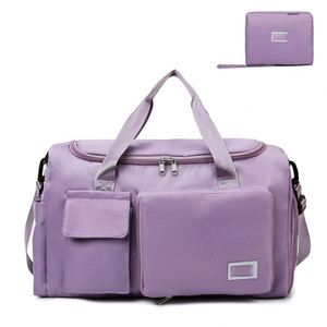 Sac de voyage pliable grande capacité, sac de sport de week-end avec compartiment à chaussures, logo personnalisé - Product Image 5