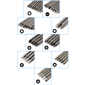 Jeu de tournevis électriques, 50 pièces, embouts extra longs, Phillips, tête plate, Torx, hexagonaux, en forme de U, pour outils de réparation DIY - Product Image 2