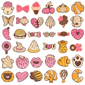 Astrid AXH Cute Cartoon Mexican Bread PVC Clog Charm Jewelry <b>Shoe</b> <b>Decorations</b> China Fujian Wholesale DIY Buckle - Product Image 3