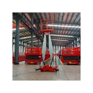 Adjustable Aluminum Alloy Lift Platform <b>Plastic</b> Lift <b>Table</b> Platform 56M Aerial Work Platform for Window Cleaning - Product Image 4