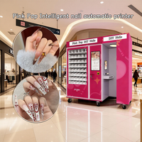 Distributeur automatique DIY d'art d'ongles imprimés pour faux ongles avec options de paiement multiples, couleurs personnalisées et grande capacité