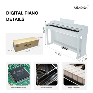 เปียโนไฟฟ้า Beisite B-89 88 คีย์ รุ่นมาตรฐาน ระดับมืออาชีพ พร้อมระบบ AI สำหรับใช้ในบ้าน เหมาะสำหรับผู้เริ่มต้น - Product Image 2