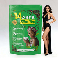 Complément Détox Naturel Minceur Colon Slim Plus Marque Privée Soutien Digestif Saveur Citron Thé Détox Minceur 14 Jours