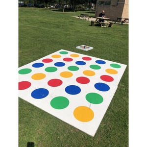 Tapis Twister géant en PVC pour enfants et adultes avec plateau tournant, jeu de matelas gonflable Twister pour les jeux sportifs en intérieur et en extérieur - Product Image 5