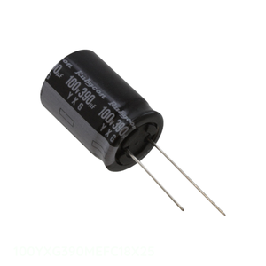 ตัวเก็บประจุ390 uF ฝา100YXG390MEFC18X25สารส้ม390 uF 20% 100V แบบรูรับแสง - Product Image 1