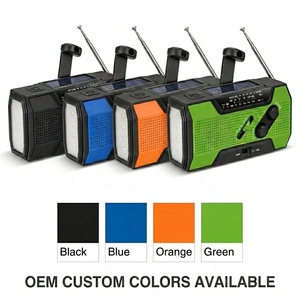 <span class=keywords><strong>Radio</strong></span> solaire d'urgence professionnelle OEM avec manivelle, chargeur de téléphone 2000 mAh, <span class=keywords><strong>radio</strong></span> d'alerte météo et lampe torche LED pour la survie - Product Image 4