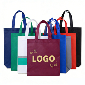 Sac fourre-tout en plastique non tissé réutilisable personnalisé imprimé à l'écran de style mode recyclé Ujoy Gift avec logo promotionnel - Product Image 1