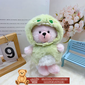 Teddy ISLAND, autorisation mondiale, costume à capuche de monstre rose, peluche, jouet, poupée personnalisée, échantillon d'impression - Product Image 3