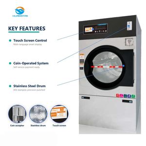 Lave-linge à chargement frontal 16 kg, chauffage au gaz ou électrique, <span class=keywords><strong>laverie</strong></span> <span class=keywords><strong>automatique</strong></span> commerciale à monnayeur, sèche-linge à monnayeur - Product Image 2