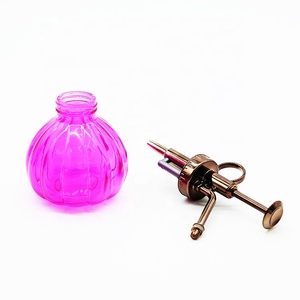 Brumisateur d'eau pour plantes en verre nervuré de style vintage de 200ml avec distributeur de pompe supérieure en <span class=keywords><strong>ABS</strong></span> de couleur dorée et pot de pompe - Product Image 5