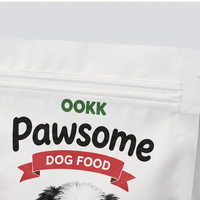 Sacs d'emballage en plastique à fond plat avec soufflet latéral, personnalisés avec logo imprimé, 1 kg, 5 kg, 10 kg, pour aliments pour chiens, chats et animaux de compagnie