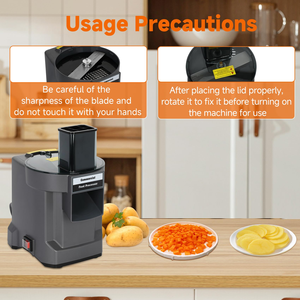 Procesador de Alimentos Eléctrico Comercial y Doméstico de Acero Inoxidable de 2000W, Cortador de Verduras, Picador, Mezclador, de Alta Eficiencia, Libre de BPA - Product Image 3