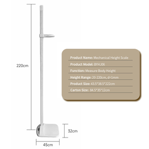 Supporto Professionale Pieghevole per Misurazione Altezza 210cm <span class=keywords><strong>Scala</strong></span> Portatile per Misurazione Altezza - Product Image 2