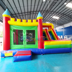 Outdoor kids party jumpers <b>inflatable</b> bounce <b>house</b> with slide commercial obstacle course combo - Product Image 6