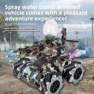Tanque RC para niños transfronterizo, <span class=keywords><strong>Sensor</strong></span> de gestos de coche, bomba de agua controlada, lanzamiento de camuflaje, vehículo blindado, juguetes para niños - Product Image 5