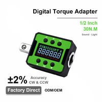 Adaptateur de clé dynamométrique numérique haute précision 1/2 pouce 30 Nm avec modes crête et suivi pour les fournisseurs d'outils de garage