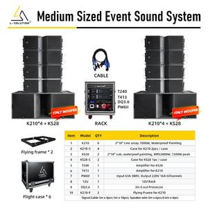 Système de sonorisation de scène à grande échelle : Système <span class=keywords><strong>Line</strong></span> <span class=keywords><strong>Array</strong></span> K210 double 10 pouces et Subwoofer KS28 double 18 pouces - Product Image 5