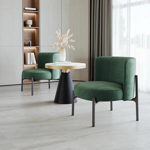Modern Velvet Living Room Chair Green Soft Upholstery <b>Support</b> Structure For Lounge And Meeting Spaces - Product Image 1
