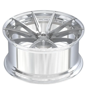 Meilleures ventes d'usine Roues forgées 2 pièces Roues de voiture de tourisme 5x114.3 5x112 5x120 17 18 19 20 pouces Jantes chromées - Product Image 4