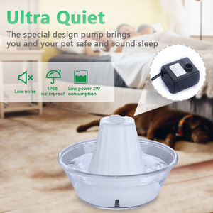 Dispensador automático de agua para mascotas, bomba silenciosa para gatos y perros, 5,2x12,2x11cm, blanco, rosa, azul - Product Image 2