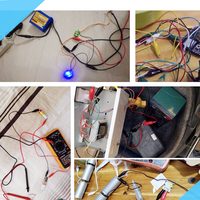 10 pièces pinces de Test Crocodile Alligator à Double tête pour bricolage fil de gaine électrique alimentation couleur fil de ceinture Test pratique