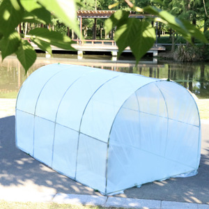 Cobertizo de Jardín <span class=keywords><strong>Mini</strong></span> Personalizable con Cubierta de Malla de PVC Transparente, Toldo de Invierno y Verano, Fácil Montaje para Plantas de Jardín - Product Image 4