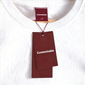 Châu Âu Mens quần áo tùy chỉnh Treo tag cao cấp quần áo giấy nhãn hàng may mặc treo thẻ - Product Image 3
